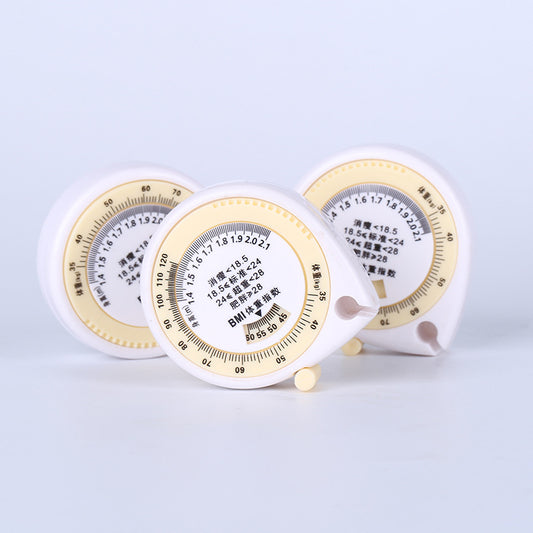 BMI Waist Measure Double Function Health Measure Body Mass Index Tape Measure Water Drop Gift Tape Measure Printable Advertising