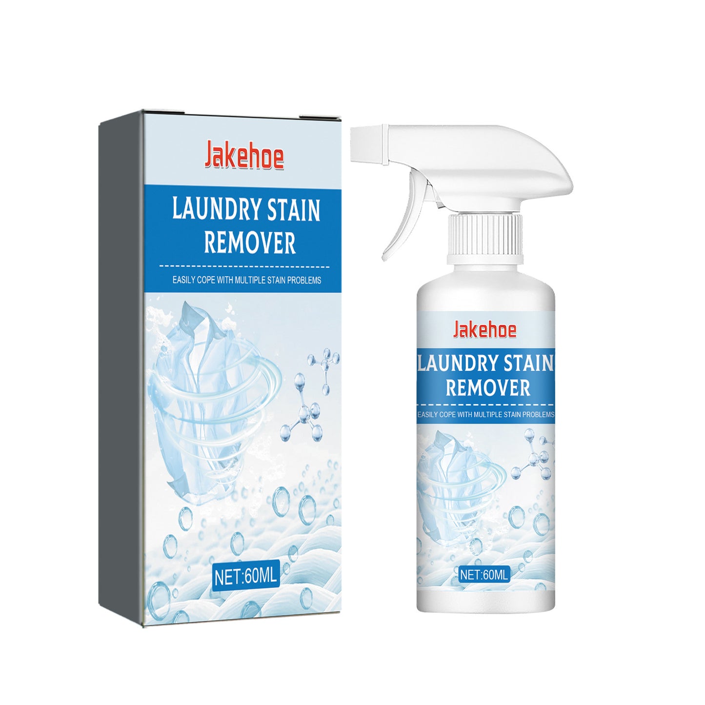 Jakehoe clothes cleaner, clothes cleaning and decontamination to remove stubborn stains, oil stains yellowing cleaning dry cleaner
