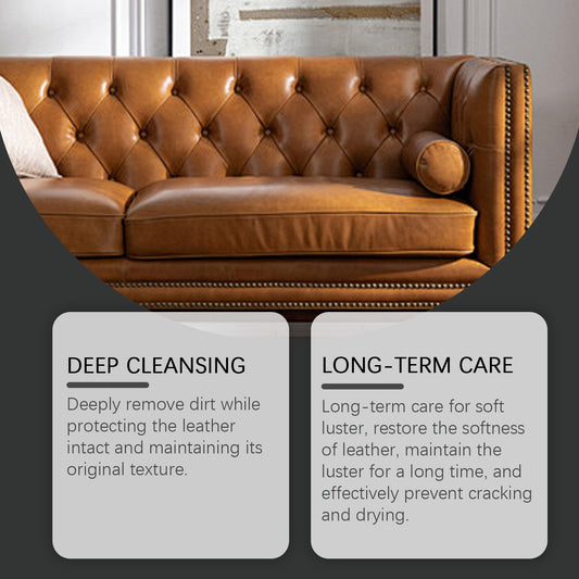 JAYSUING leather care set, leather sofa jacket, leather shoes wallet, cleaning and decontamination maintenance care
