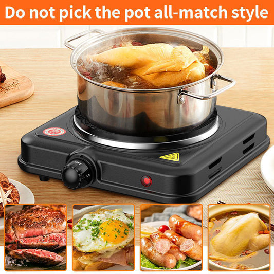 Single burner electric stove - portable travel electric cooker with adjustable temperature - tea stove - laboratory electric heating furnace