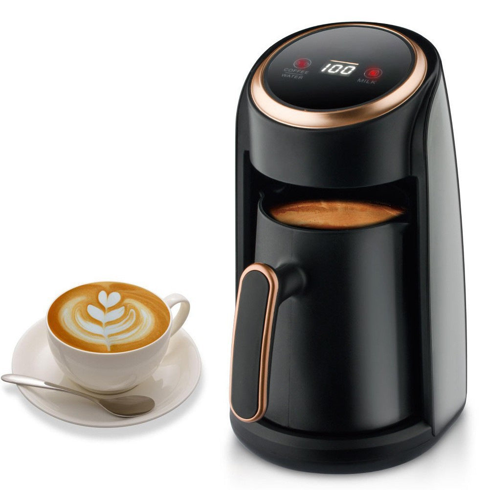 Coffee machine - compact home automatic grinding & brewing espresso machine with steam milk frother