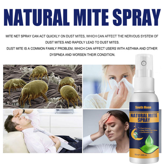 South moon mite net spray, home bedroom sofa quilt fabric mite removal spray lice egg mite removal