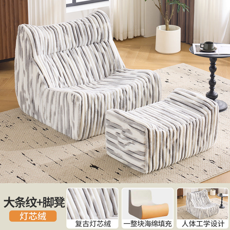 Bean bag chair - single seater, reclining, stress relief, small sofa for home, bedroom, balcony, rental, small apartment, single sofa