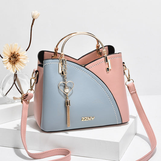 Women's handbags: 2024 new trendy tote bag, korean style color block, large capacity fashion shoulder & crossbody bag - dropshipping available