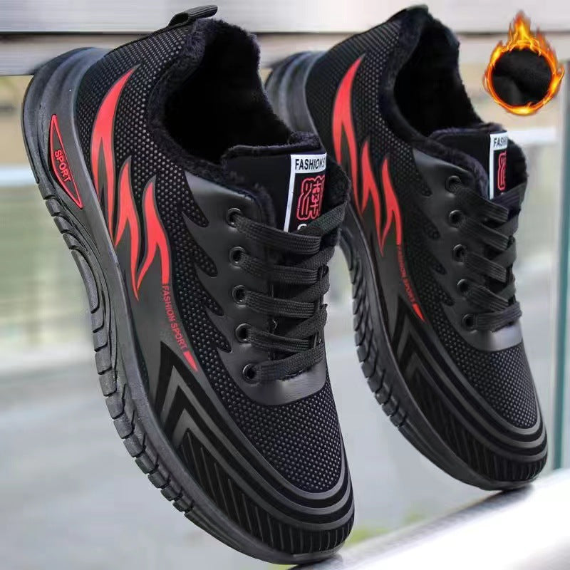Soft-soled, durable men's shoes, 2025 autumn/winter men's leather casual shoes, stain-resistant, waterproof shoes, comfortable and lightweight sports shoes for men