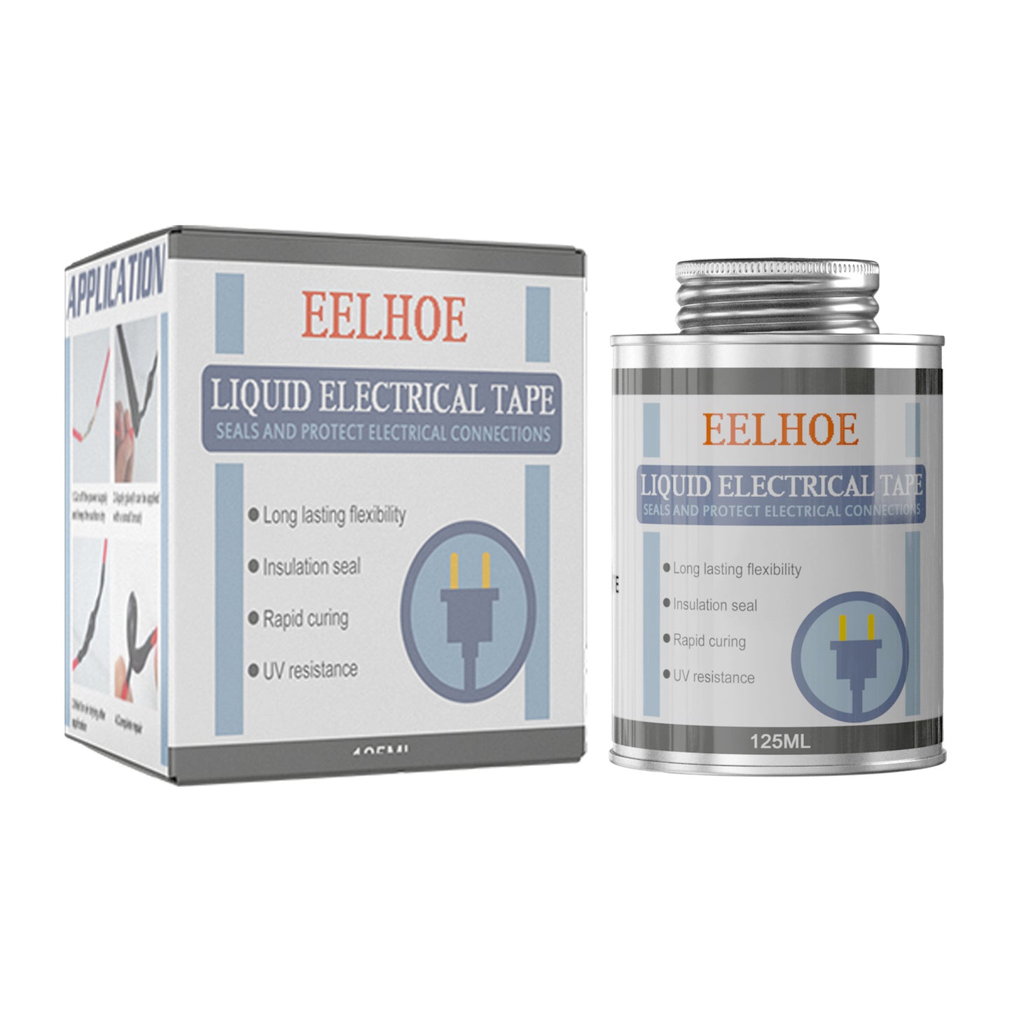EELHOE Liquid Tape Insulated Waterproof Replace Heat Receiving Tube Electrical Tape Liquid Insulating Tape Parts Flame Retardant Adhesive
