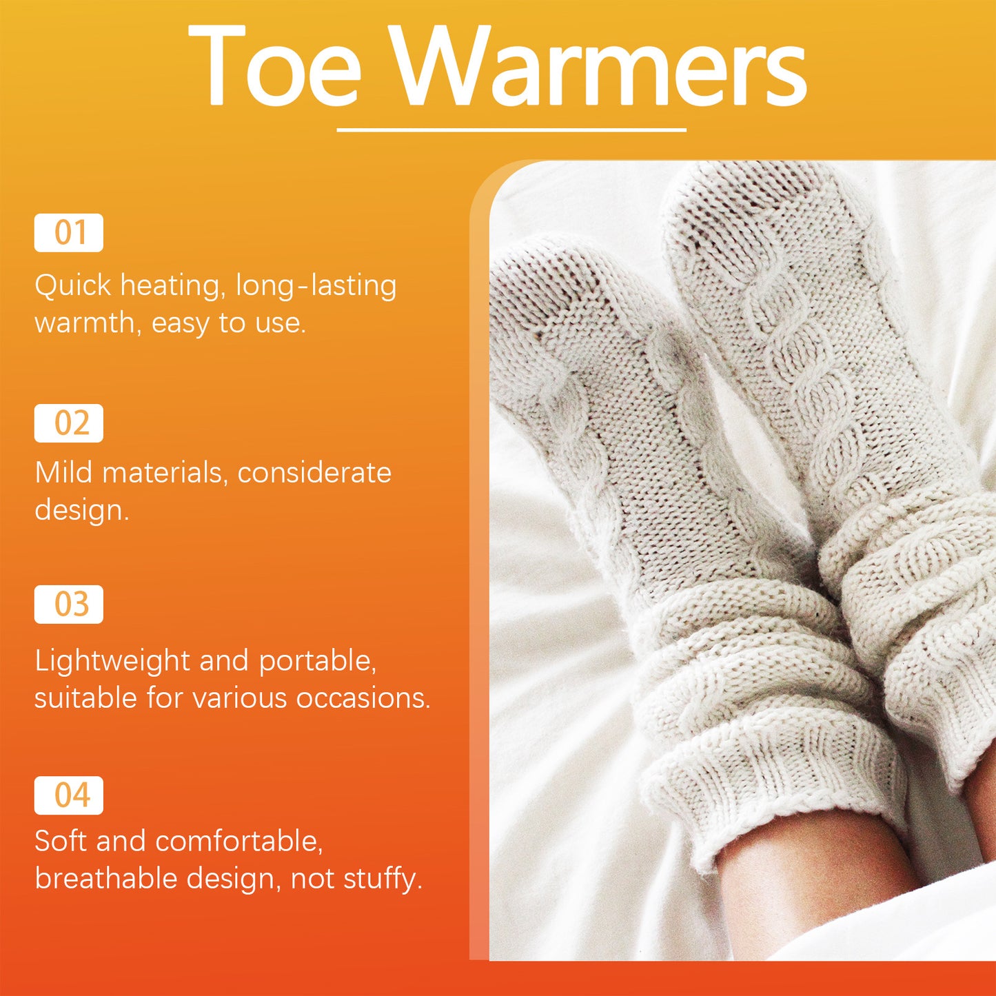 Jaysuing portable foot warmer, portable disposable warm, carry winter cold-proof foot warmer