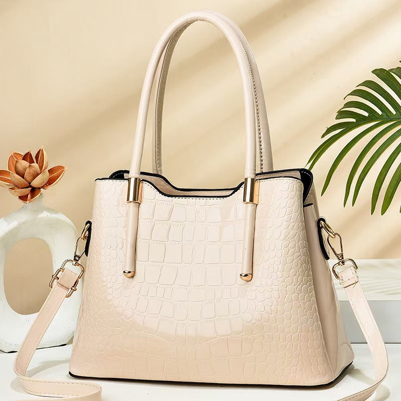 Handbag for women 2024 new large capacity fashionable middle-aged mom bag trendy shoulder crossbody bag - dropshipping available