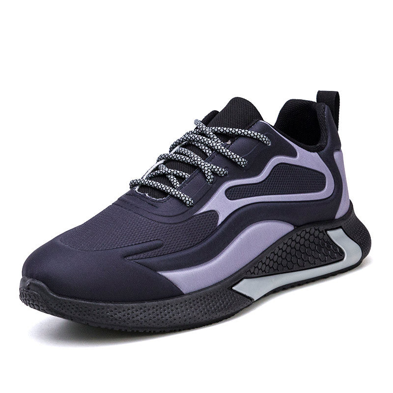 Customized men's export shoes 2024 new korean style casual shoes breathable trendy men's running shoes low-top color block athletic shoes