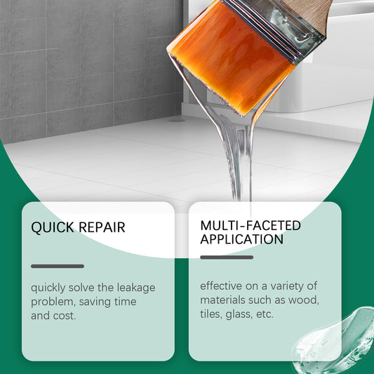 JAKEHOE invisible waterproof adhesive, external wall toilet bathroom floor gap multi-purpose waterproof and leak repair coating