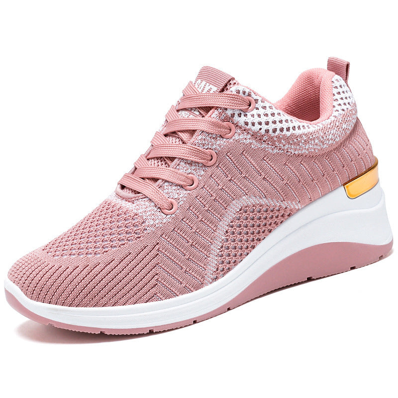 Women's spring new arrivals: wholesale foreign trade women's shoes - hidden heel shoes, trendy shoes, breathable thick-soled sneakers for women