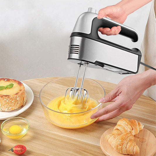 Multifunctional electric hand mixer - mini stand mixer for whipping cream, egg whites, kneading dough, and baking cakes