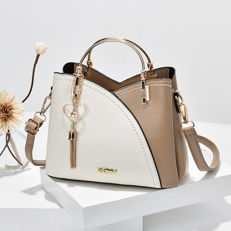 Women's handbags: 2024 new trendy tote bag, korean style color block, large capacity fashion shoulder & crossbody bag - dropshipping available