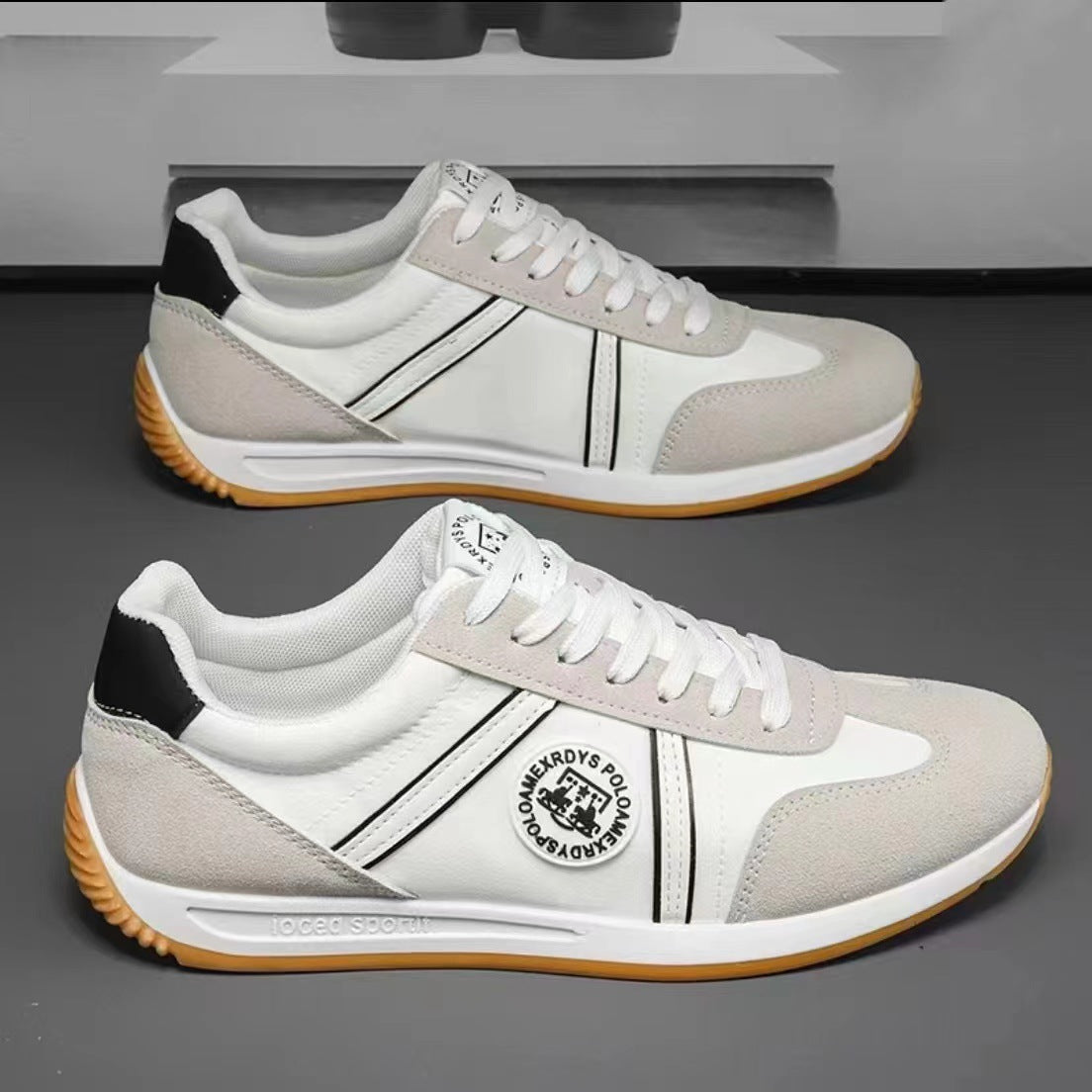 Men's breathable soft sole "forrest gump" shoes 2025 korean style fashion running sneakers men's cross-border flat shoes wholesale