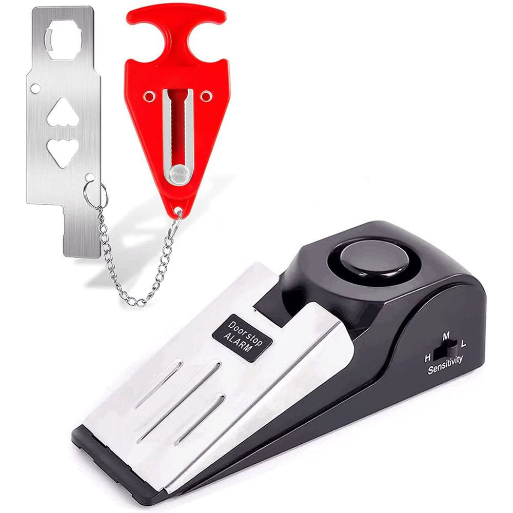 Hotel door block anti-theft alarm, door seam alarm, door plug alarm, home door stop alarm