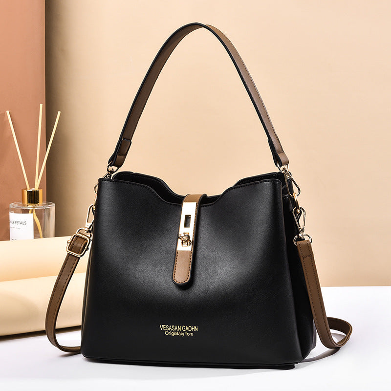 Women's bag 2024 new fashion korean style trendy minimalist elegant shoulder crossbody bag chic bucket tote handbag