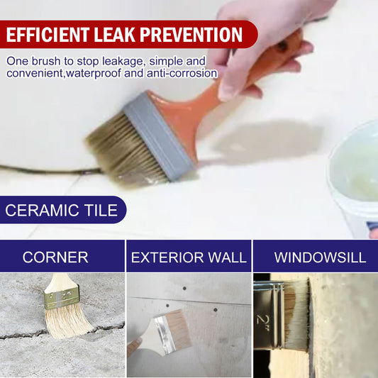 Jue-Fish waterproof glue transparent leak repair bathroom floor permeable waterproof agent refurbishment bright leak-proof coating