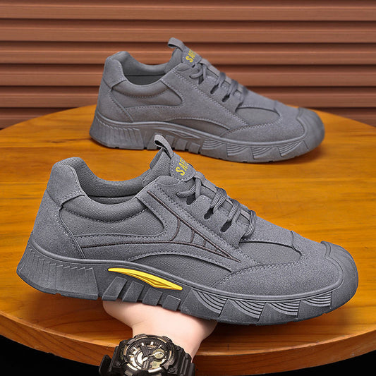 Men's autumn/winter new collection: stylish lace-up work boots, outdoor casual shoes, soft-soled athletic shoes - wholesale