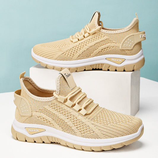 Women's spring collection: flyknit athletic shoes - comfortable, breathable running shoes, plus sizes available, exclusive private label gifts, lightweight single shoes - wholesale
