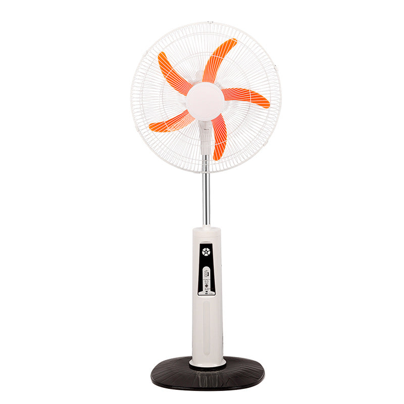 2026 new hot-selling outdoor camping solar charging Bluetooth remote control floor fan with strong wind and silent light
