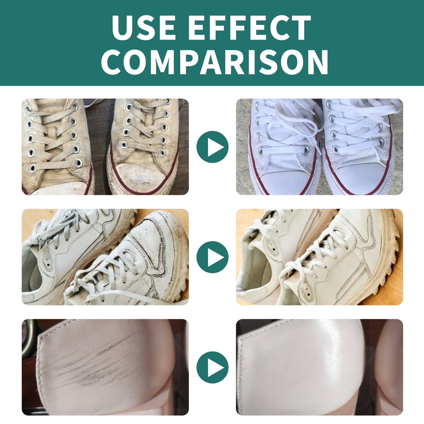 JAYSUING little white shoe cleaner, shoe edge black decontamination cleaning, whitening, one wipe is white, no water cleaning agent