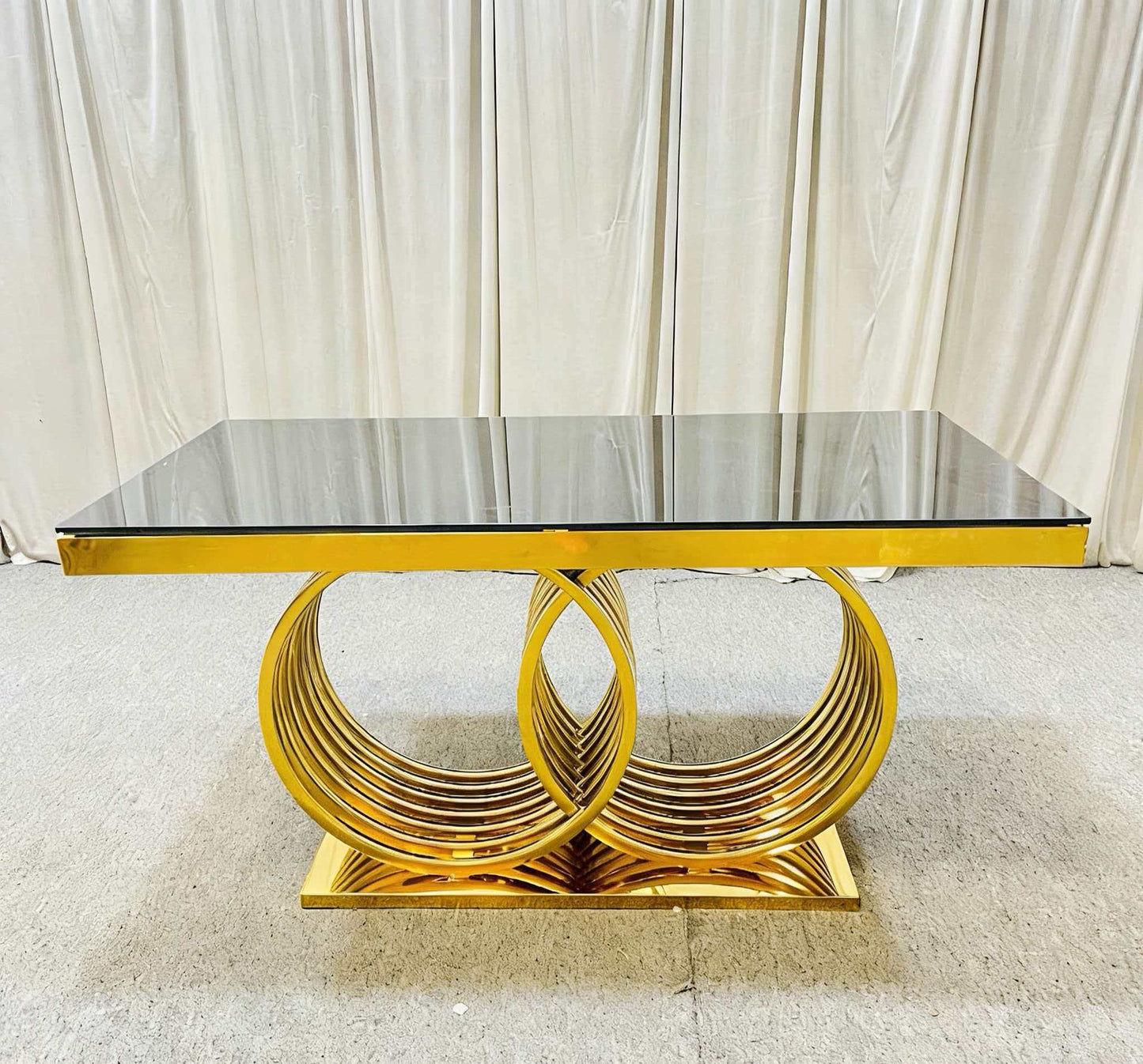 Wedding host table export crystal dining table wedding banquet table foreign wedding host table stainless steel dining table