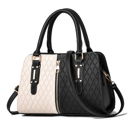 2026 new fashion color block women's tote bag - european & american style, large capacity, shoulder & crossbody bag - trendy, dropshipping available