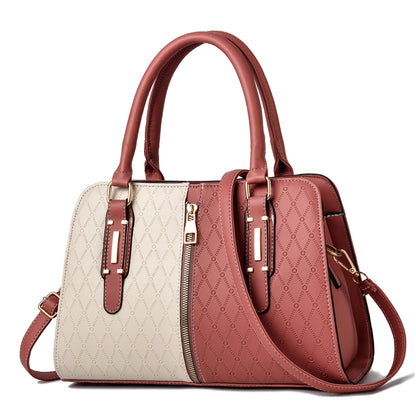 2026 new fashion color block women's tote bag - european & american style, large capacity, shoulder & crossbody bag - trendy, dropshipping available