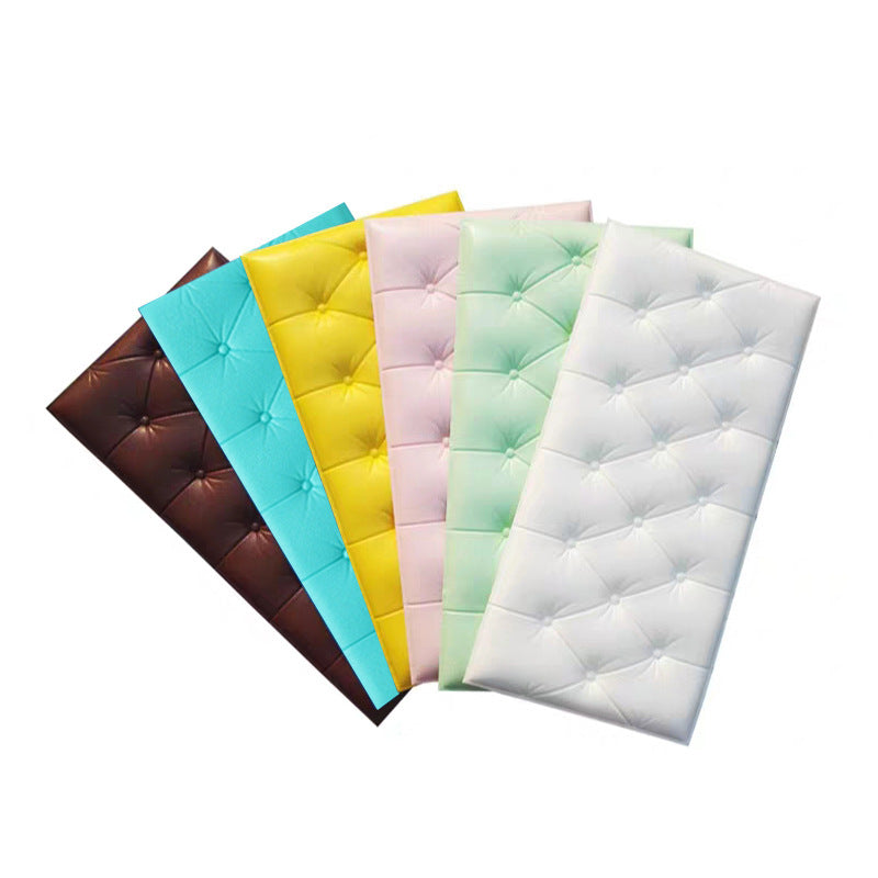 Soft-wrapped wall sticker self-adhesive 3d three-dimensional tatami bedside TV background wall bedroom living room kindergarten thickened wallpaper
