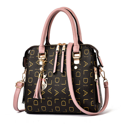 2026 spring new trendy women's printed letter shoulder bag crossbody bag fashion tote bag - dropshipping available