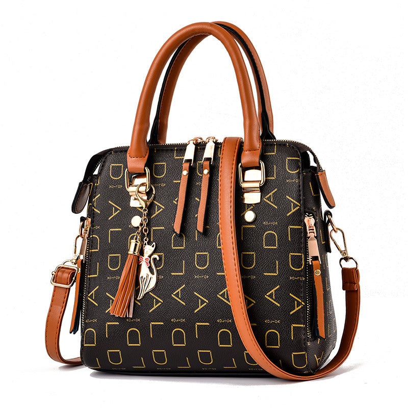 2026 spring new trendy women's printed letter shoulder bag crossbody bag fashion tote bag - dropshipping available