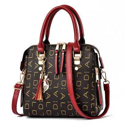 2026 spring new trendy women's printed letter shoulder bag crossbody bag fashion tote bag - dropshipping available