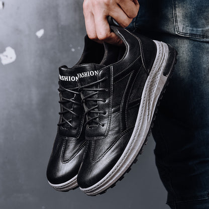 British business men's shoes 2026 new fashion trend pu casual shoes men's lace-up low-top shoes wholesale