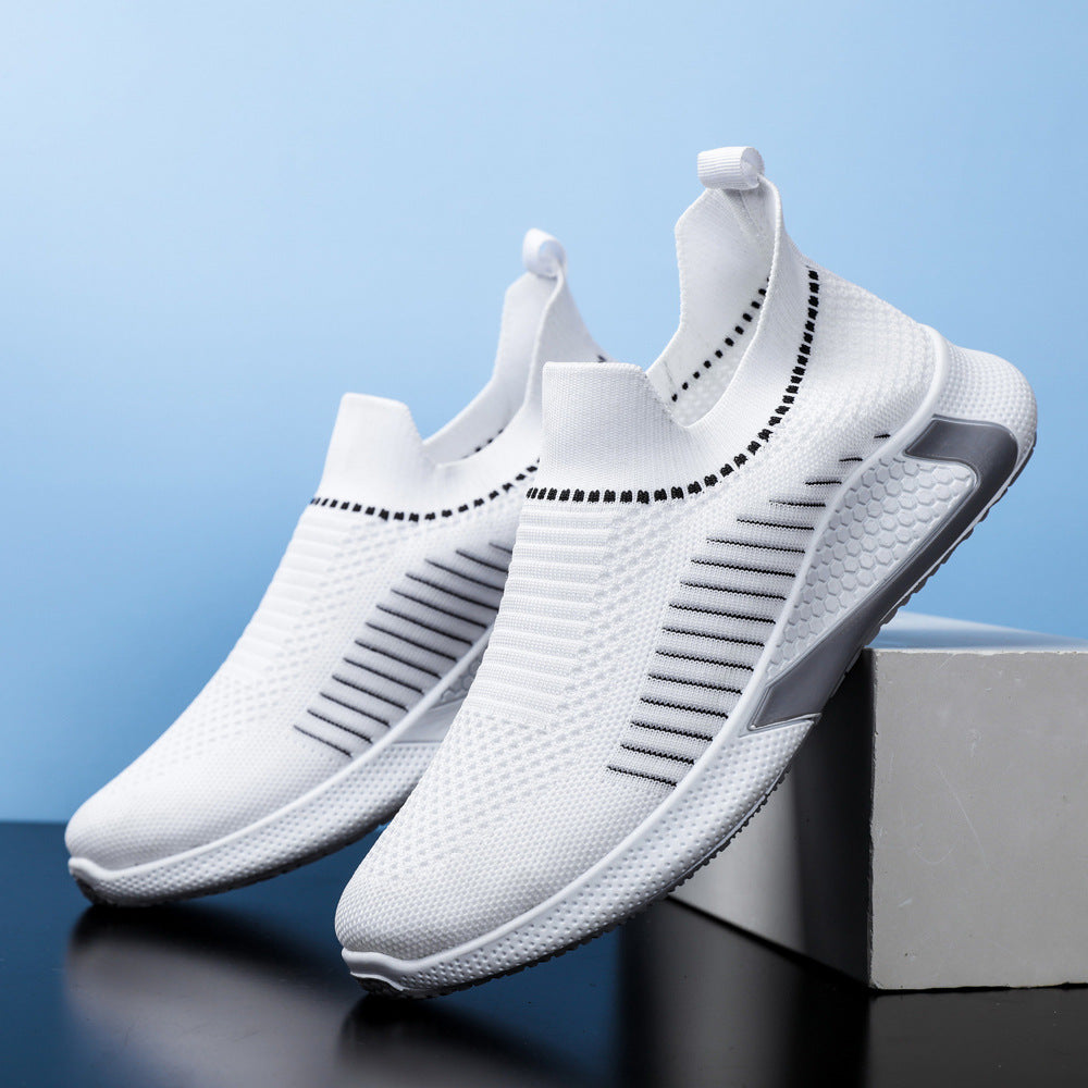 Men's shoes 2025 new korean style trendy casual shoes breathable slip-on loafers cross-border plus size athletic shoes