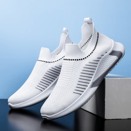 Men's shoes 2025 new korean style trendy casual shoes breathable slip-on loafers cross-border plus size athletic shoes