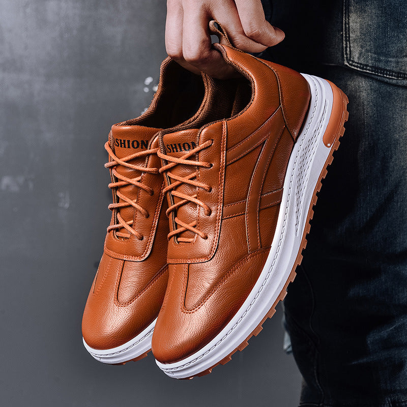 British business men's shoes 2026 new fashion trend pu casual shoes men's lace-up low-top shoes wholesale
