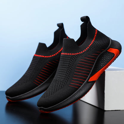 Men's shoes 2025 new korean style trendy casual shoes breathable slip-on loafers cross-border plus size athletic shoes