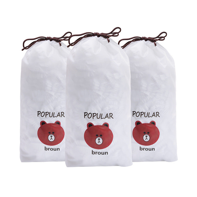 PE one-time plastic wrap set vegetable household refrigerator fresh-keeping cover disposable plastic wrap bag plastic wrap cover