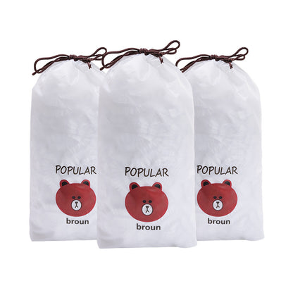 PE one-time plastic wrap set vegetable household refrigerator fresh-keeping cover disposable plastic wrap bag plastic wrap cover