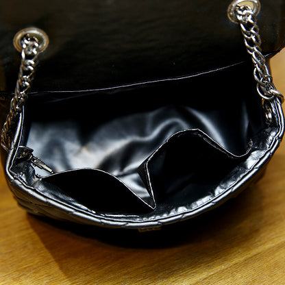 2026 new korean style trendy women's bag - minimalist solid color diamond quilted chain fashion shoulder & crossbody bag - niche mini bag