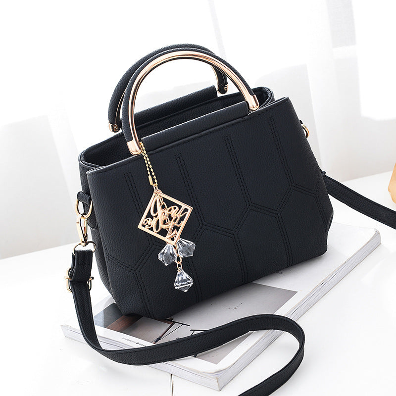 2026 chic new shoulder bag tote embroidered korean style casual women's bag crossbody small square bag - dropshipping available
