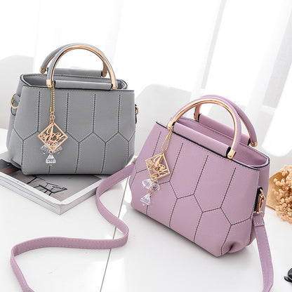 2026 chic new shoulder bag tote embroidered korean style casual women's bag crossbody small square bag - dropshipping available