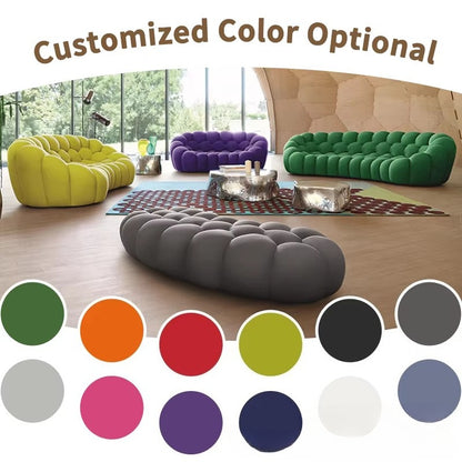 Single fabric sofa bed - modern cream lazy sofa for small apartments, living room, and convertible seating