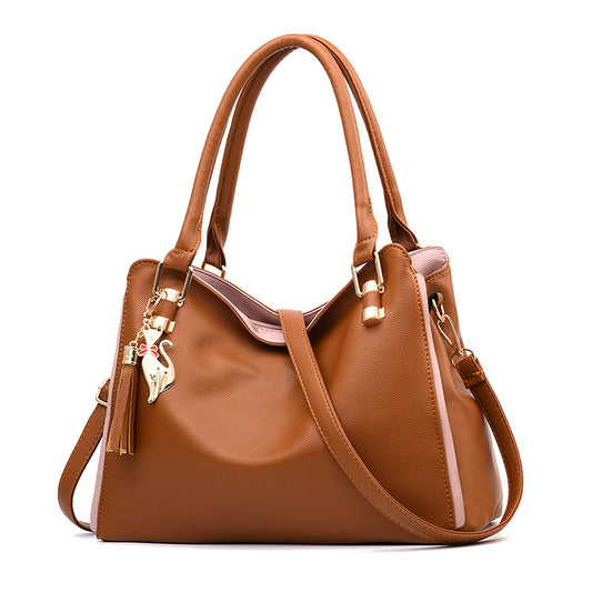 2024 spring new arrival: large capacity, stylish, chic, and luxurious women's bag - european and american trendy soft leather mom bag - dropshipping available