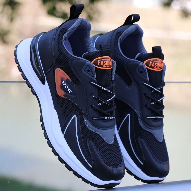 Men's cross-border trade athletic & casual shoes - flyknit mesh breathable running shoes - stylish lightweight dad shoes - wholesale