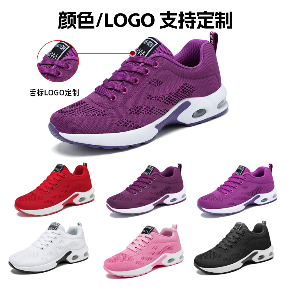 Women's shoes 2026 spring collection: plus size women's shoes for export, cross-border casual air cushion running shoes, breathable soft sole athletic shoes for women