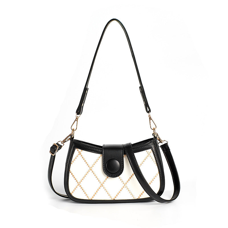 2026 spring new trendy fashion diamond lattice women's bag chain chic korean style small square bag casual shoulder crossbody bag
