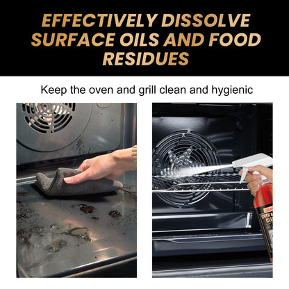 JAKEHOE stove oven foam cleaner, oven grill stain protection fresh seasoning special fat cleaner