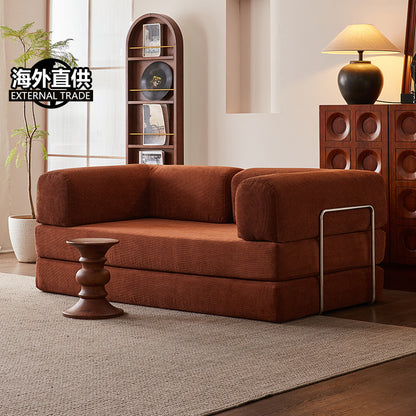 Compression sofa cross-border export vacuum compression foldable sofa bed straight row all-in-one dual-purpose small sofa