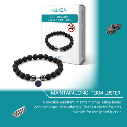 HOUKEA Volcano Stone Bracelet, Men's Bracelet Fashion Item Design Natural Ingredients Daily Wear Bracelet
